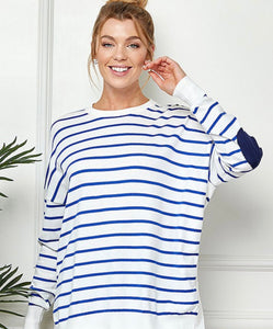 The Crowley Stripe Sweater 1X-3X