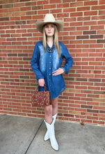 Load image into Gallery viewer, The Hillsboro Denim Button-Down Dress S-L
