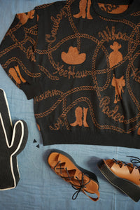 The Copper Cowboy Sweater (Reversible) S-XL