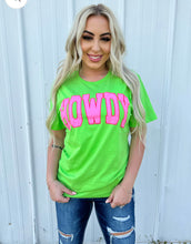 Load image into Gallery viewer, HOWDY Lime Tee S-2X
