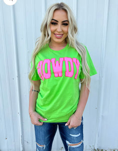 HOWDY Lime Tee S-2X