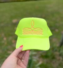 Load image into Gallery viewer, The Boot Stitch Trucker Neon Yellow &amp; Pink
