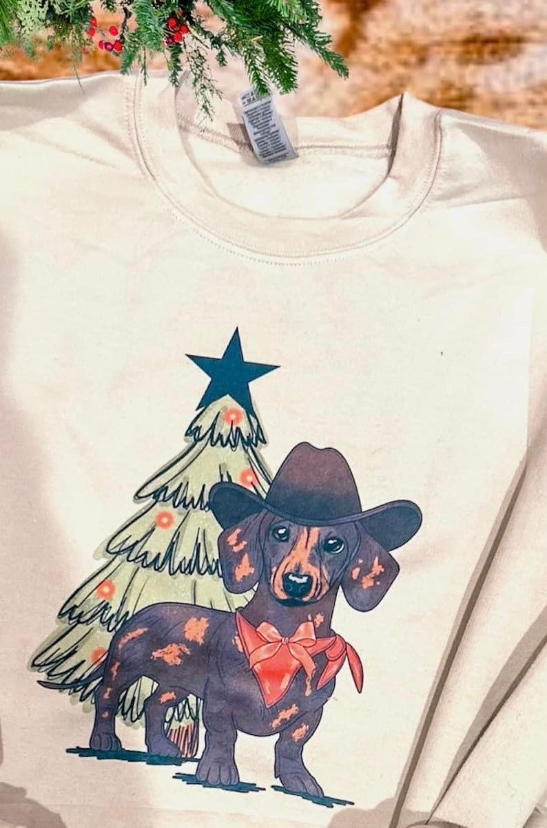 The Christmas Cowboy Weenie Tee S-XL