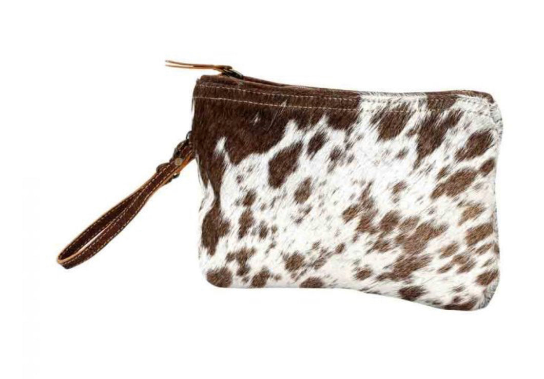 The Cowhide Zipper Bag